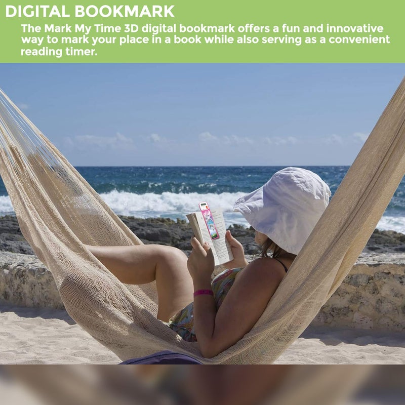 Mark-My-Time - Digital Bookmark - Mark My Time Reading Timer and Bookmark for Kids, Cool Bookmarks and Reading Incentives, Christmas Gift & Stocking Stuffer for Book Lovers - 3D Enchanted Horses - Image 5